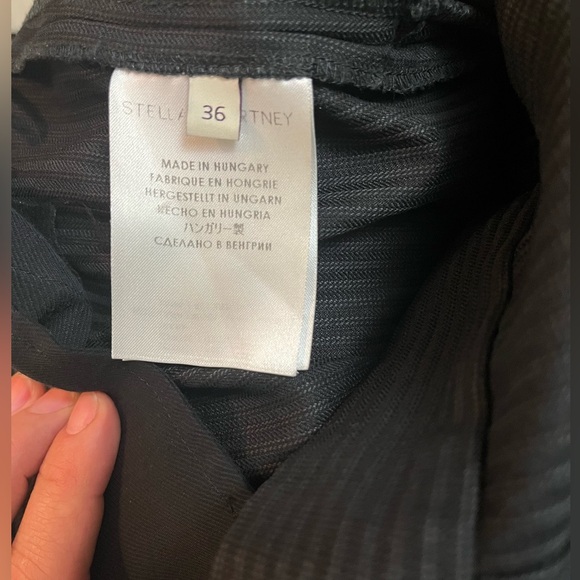 Stella McCartney pinstripe tailored pants trousers 100% wool - Picture 3 of 6
